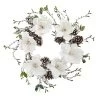 Nearly Natural 24” Snowed Magnolia / Pine Cone Wreath 2 Nearly Natural 24” Snowed Magnolia / Pine Cone Wreath -Fashion Home Decor Store GUEST 53739d76 7968 450e 89ff 96f792883097