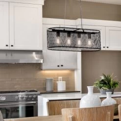 30" 4-Light Gianna Chandelier Black - River Of Goods -Fashion Home Decor Store GUEST 551b4416 be24 4196 879f e57d6527a85a