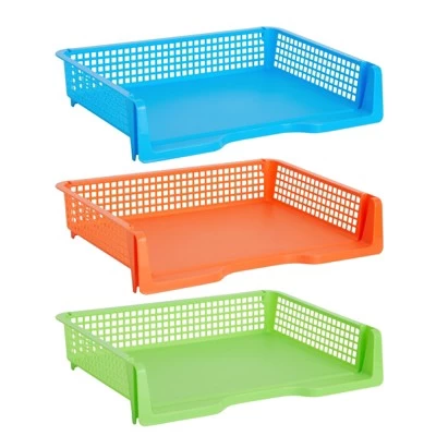 Bright Creations Set Of 6 Rainbow Classroom Turn In Trays For Teachers, Plastic Storage Baskets For Office Use, 9 X 13 X 3 In 6 Bright Creations Set Of 6 Rainbow Classroom Turn In Trays For Teachers, Plastic Storage Baskets For Office Use, 9 X 13 X 3 In - Image 4