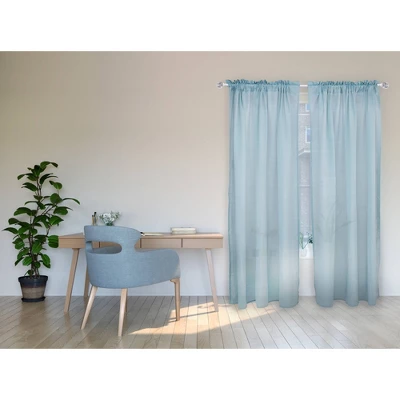 Decorative Drapery Single Rod Set With Acrylic Pumpkin Finials White - Lumi Home Furnishings 4 Decorative Drapery Single Rod Set With Acrylic Pumpkin Finials White - Lumi Home Furnishings - Image 2