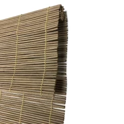 36" X 72" Outdoor Imperial Matchstick Rayon From Bamboo Cord-Free Natural Rollup Blinds Driftwood - Radiance
