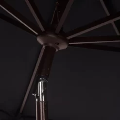 10.8' Round Elegant Valance Umbrella Navy/White - Safavieh -Fashion Home Decor Store GUEST 59825c4b 3189 43cc 9d9f 7b137948803c