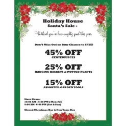 Great Papers Holiday Stationery Poinsettia Valance 80/Count (2013243)