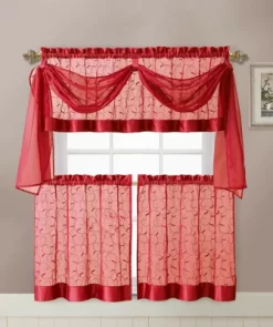 Kate Aurora Complete 4 Piece Linen Leaf Embroidered Complete Kitchen Curtain Set 19 Kate Aurora Complete 4 Piece Linen Leaf Embroidered Complete Kitchen Curtain Set -Fashion Home Decor Store GUEST 5adab07a d5f6 4275 b8a4 d8a733f4db00