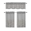 Kate Aurora Shabby Sheer Embroidered Complete 3 Piece Floral Rod Pocket Cafe Kitchen Curtain Tier & Valance Set 2 Kate Aurora Shabby Sheer Embroidered Complete 3 Piece Floral Rod Pocket Cafe Kitchen Curtain Tier & Valance Set -Fashion Home Decor Store GUEST 5c6b989d bab4 4f79 b4d7 5412f582556c
