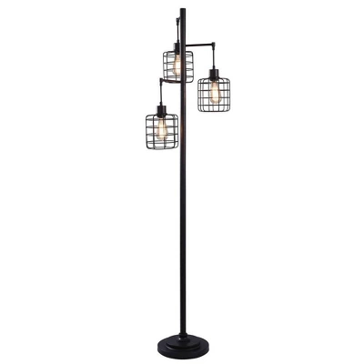 Madison Metal Three Pendant Floor Lamp Bronze - StyleCraft 4 Madison Metal Three Pendant Floor Lamp Bronze - StyleCraft - Image 2