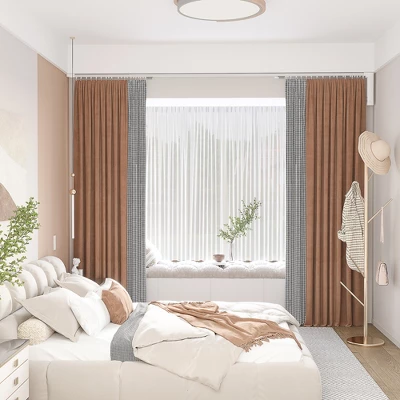 HOMCOM Smart Curtains System With Adjustable Tracks Rod (up To 180 In), Compatible With Alexa, Google Home Voice, WiFi App, Remote Control, White 3 HOMCOM Smart Curtains System With Adjustable Tracks Rod (up To 180 In), Compatible With Alexa, Google Home Voice, WiFi App, Remote Control, White