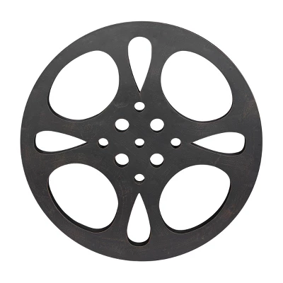 Metal Film Reel Wall Decor Gray - Olivia & May 7 Metal Film Reel Wall Decor Gray - Olivia & May - Image 5