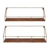 2pc Westland Wood And Metal Floating Wall Shelves Walnut Brown - Kate & Laurel All Things Decor 1 2pc Westland Wood And Metal Floating Wall Shelves Walnut Brown - Kate & Laurel All Things Decor -Fashion Home Decor Store GUEST 5f26e245 3fcd 45b2 9f17 ed5ff8c2ffed