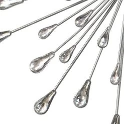 Stratton Home Decor S03042 Silver Acrylic Burst 16 X 16 X 1.75 Inch Metal Wall Art Room Decoration For Bedroom, Bathroom, Living Room, Or Kitchen -Fashion Home Decor Store GUEST 5fb07ad5 044c 4dc6 8a66 8f4c46c49d2b