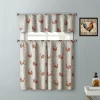 Kate Aurora Living Country Farmhouse Red Rooster Barn 3 Piece Kitchen Curtain Tier & Valance Set - 56 In. W X 15 In. L -Fashion Home Decor Store GUEST 6020e42c de1d 4dc4 8fe4 c6b3fc49ce53