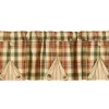 Park Designs Lemon Pepper Lined Button Pleat Valance - 14"L