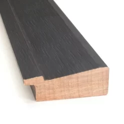 40" X 28" Non-Beveled Romano Espresso Narrow Wood Wall Mirror - Amanti Art