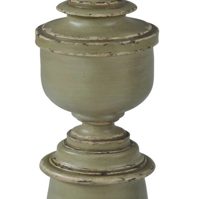 64" Antique French Polyester Resin Floor Lamp Olive Green - StyleCraft 7 64" Antique French Polyester Resin Floor Lamp Olive Green - StyleCraft - Image 5