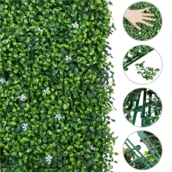 Yaheetech Pack Of 6 Faux Ivy Artificial Boxwood Panels Green -Fashion Home Decor Store GUEST 63bf78c1 e7b9 4292 8eae 6e69bec3c2f6