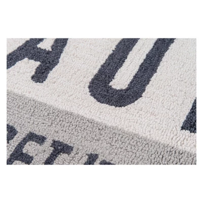 2'3"x3'9" Quote Hooked Accent Rug Gray - Novogratz By Momeni 3 2'3"x3'9" Quote Hooked Accent Rug Gray - Novogratz By Momeni