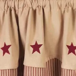 Home Collections By Raghu Primitive Red Star Valance, 72x15.5 -Fashion Home Decor Store GUEST 63f8f0d6 143f 4d84 ae90 81b43f024201