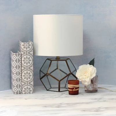 Glass And Brass Sphere Table Lamp - Elegant Designs 4 Glass And Brass Sphere Table Lamp - Elegant Designs - Image 2