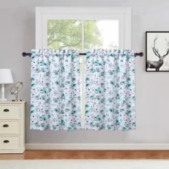 Trinity Oxford Cloth Flower Brocade Curtains For Half Window Farmhouse -Fashion Home Decor Store GUEST 651f5c15 8dc0 444d 8f6b e473f38adf84