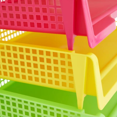 Bright Creations Set Of 6 Rainbow Classroom Turn In Trays For Teachers, Plastic Storage Baskets For Office Use, 9 X 13 X 3 In 4 Bright Creations Set Of 6 Rainbow Classroom Turn In Trays For Teachers, Plastic Storage Baskets For Office Use, 9 X 13 X 3 In - Image 2