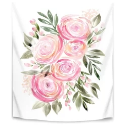 Watercolor Ranunculus In Pink By Blursbyai Wall Tapestry - Americanflat -Fashion Home Decor Store GUEST 692c8cf7 656a 4dd2 a44c c959fe10189f