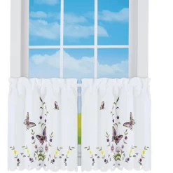 Collections Etc Embroidered Lavender Butterfly Floral Window Curtains 10 Collections Etc Embroidered Lavender Butterfly Floral Window Curtains -Fashion Home Decor Store GUEST 69cf6755 bcb3 4114 ac09 3c197685ef36