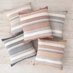 18"x18" Freja Striped Chenille Woven Square Throw Pillow - Evergrace 15 18"x18" Freja Striped Chenille Woven Square Throw Pillow - Evergrace -Fashion Home Decor Store GUEST 6aacfb28 a85e 4407 b77a 7326182d15ea