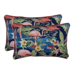 Flamingo 2pc Rectangular Outdoor Throw Pillow Set Blue - Pillow Perfect -Fashion Home Decor Store GUEST 6afc9557 1268 4b3f b590 82f4446aa9fc
