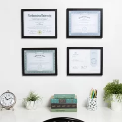 (Set Of 4) 8.5" X 11" Gallery Document Frame Black - DesignOvation -Fashion Home Decor Store GUEST 6b34bd92 81bb 414e b408 57129573cacc