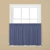 Hopscotch Collection Window Tiers & Valance In Denim Blue By Saturday Knight Ltd