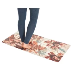 J&V TEXTILES 20" X 39" Comfort Collection Anti-Fatigue Kitchen Floor Mat (Floral)