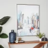 Canvas City Framed Wall Art With Silver Frame Multi Colored - Olivia & May -Fashion Home Decor Store GUEST 6e3d20f0 a5d4 42a2 bfff f10935dc0550