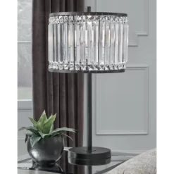 Gracella Metal Table Lamp Black - Signature Design By Ashley