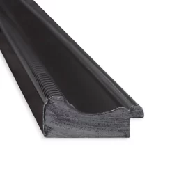 40" X 28" Non-Beveled Corded Black Wall Mirror - Amanti Art