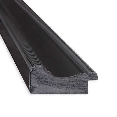 40" X 28" Non-Beveled Corded Black Wall Mirror - Amanti Art 3 40" X 28" Non-Beveled Corded Black Wall Mirror - Amanti Art