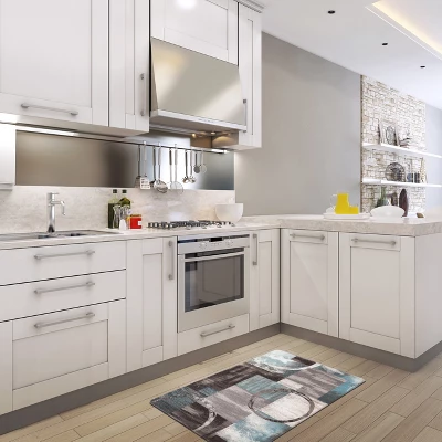 World Rug Gallery Contemporary Abstract Circles Anti Fatigue Standing Mat 6 World Rug Gallery Contemporary Abstract Circles Anti Fatigue Standing Mat - Image 4