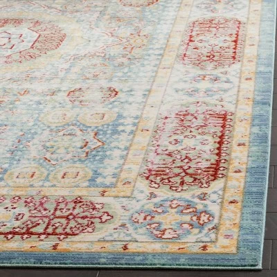 2'3"x10' Runner Valencia Rug Blue - Safavieh 3 2'3"x10' Runner Valencia Rug Blue - Safavieh
