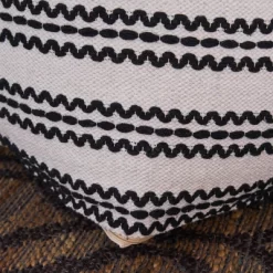 Chukar Contemporary Large Square Cotton Pouf Black/Natural - Christopher Knight Home 7 Chukar Contemporary Large Square Cotton Pouf Black/Natural - Christopher Knight Home -Fashion Home Decor Store GUEST 736693ef dd15 48a4 9826 fba0fd538065