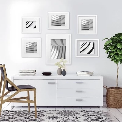 12" X 12" Matted To 8" X 8" Thin Gallery Frame - Room Essentials 6 12" X 12" Matted To 8" X 8" Thin Gallery Frame - Room Essentials - Image 4