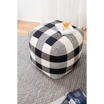 Chinese Checkers Pouf Black/White - Anji Mountain 7 Chinese Checkers Pouf Black/White - Anji Mountain - Image 5
