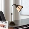 Regency Hill Rustic Farmhouse Desk Lamp 18 1/2" High With USB Dimmer Satin Bronze Metal Blond Mica Shade For Bedroom Living Room House Bedside Home 2 Regency Hill Rustic Farmhouse Desk Lamp 18 1/2" High With USB Dimmer Satin Bronze Metal Blond Mica Shade For Bedroom Living Room House Bedside Home -Fashion Home Decor Store GUEST 747d0487 4b49 449e b366 00e42405d674