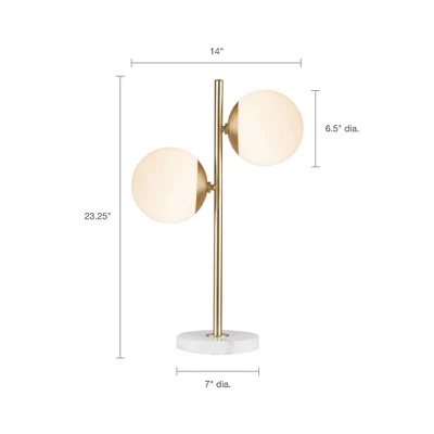 Holloway Table Lamp White/Gold 7 Holloway Table Lamp White/Gold - Image 5