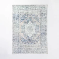 Brighton Distressed Vintage Persian Rug Light Blue - Threshold™ Designed With Studio McGee -Fashion Home Decor Store GUEST 749f8c26 ca3a 4ac4 b6de f950c498d722