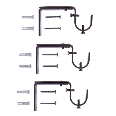 Kenney Hailey 1" Premium Decorative Window Curtain Rod 3 Kenney Hailey 1" Premium Decorative Window Curtain Rod