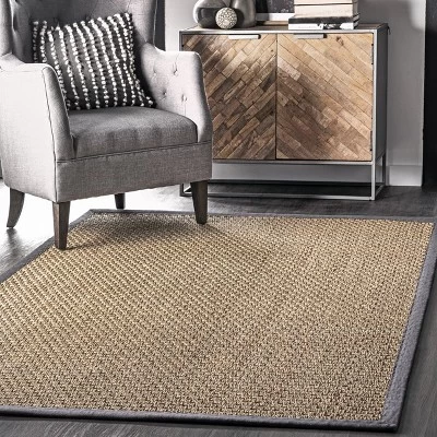 NuLOOM Hesse Checker Weave Seagrass Area Rug 3 NuLOOM Hesse Checker Weave Seagrass Area Rug
