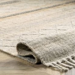 NuLOOM Geometric Stripes Wool Tassel Area Rug -Fashion Home Decor Store GUEST 774e6b4f 885a 45c4 ba07 dae66669bf97