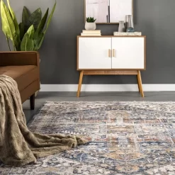 NuLOOM Hannah Distressed Traditional Medallion Fringe Area Rug -Fashion Home Decor Store GUEST 7971ec3d dc6a 4c0d bc27 3cea3d19c93f