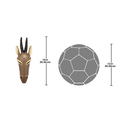 Design Toscano Serengeti Animal Wall Mask: Gemsbok 9 Design Toscano Serengeti Animal Wall Mask: Gemsbok - Image 7