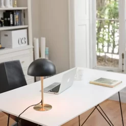 15" Luna Desk Lamp With Brass Accents Matte Black - Globe Electric -Fashion Home Decor Store GUEST 7a542c84 1549 44d2 a458 69b1ed486bfd