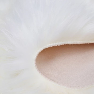 PiccoCasa Artificial Animal Wool Modern Floor Mats 1 Pc 3 PiccoCasa Artificial Animal Wool Modern Floor Mats 1 Pc